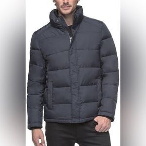 Andrew Marc Dark Blue Puffer Jacket